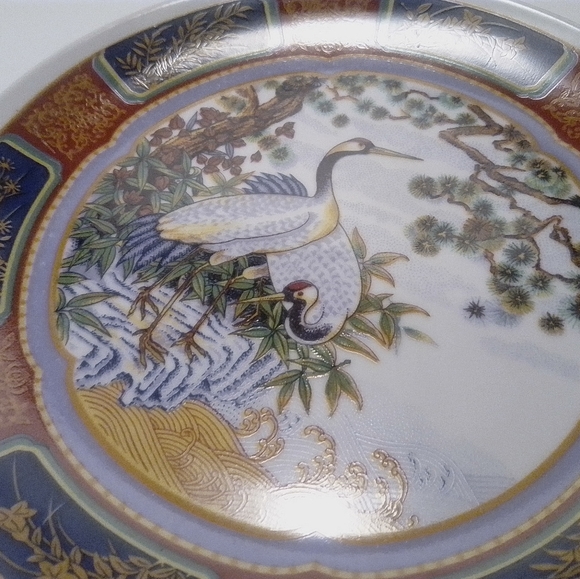 Asian decorative plate nature and birds | 9/10 - Picture 5 of 9